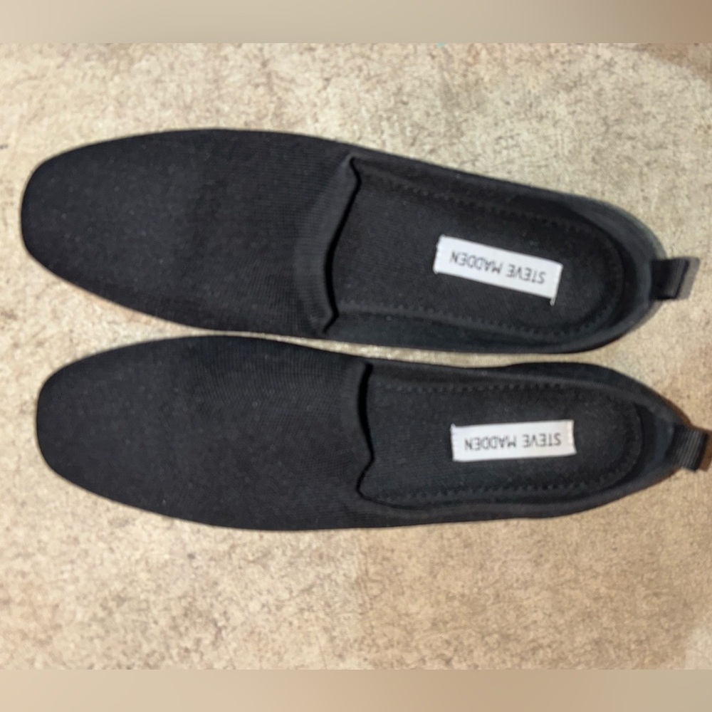 Steve Madden Women’s Black Slip-On Shoes